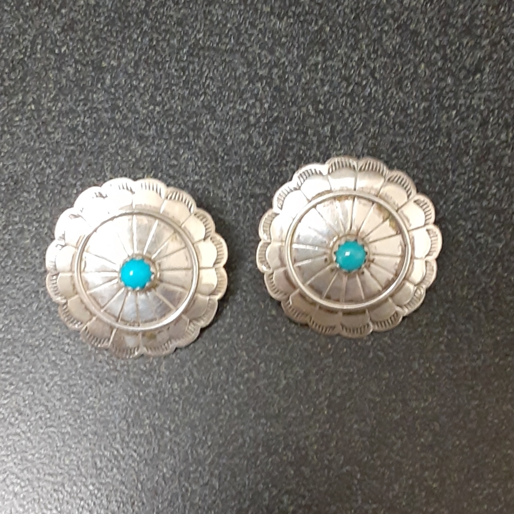 Sterling Silver and Turquoise Earrings